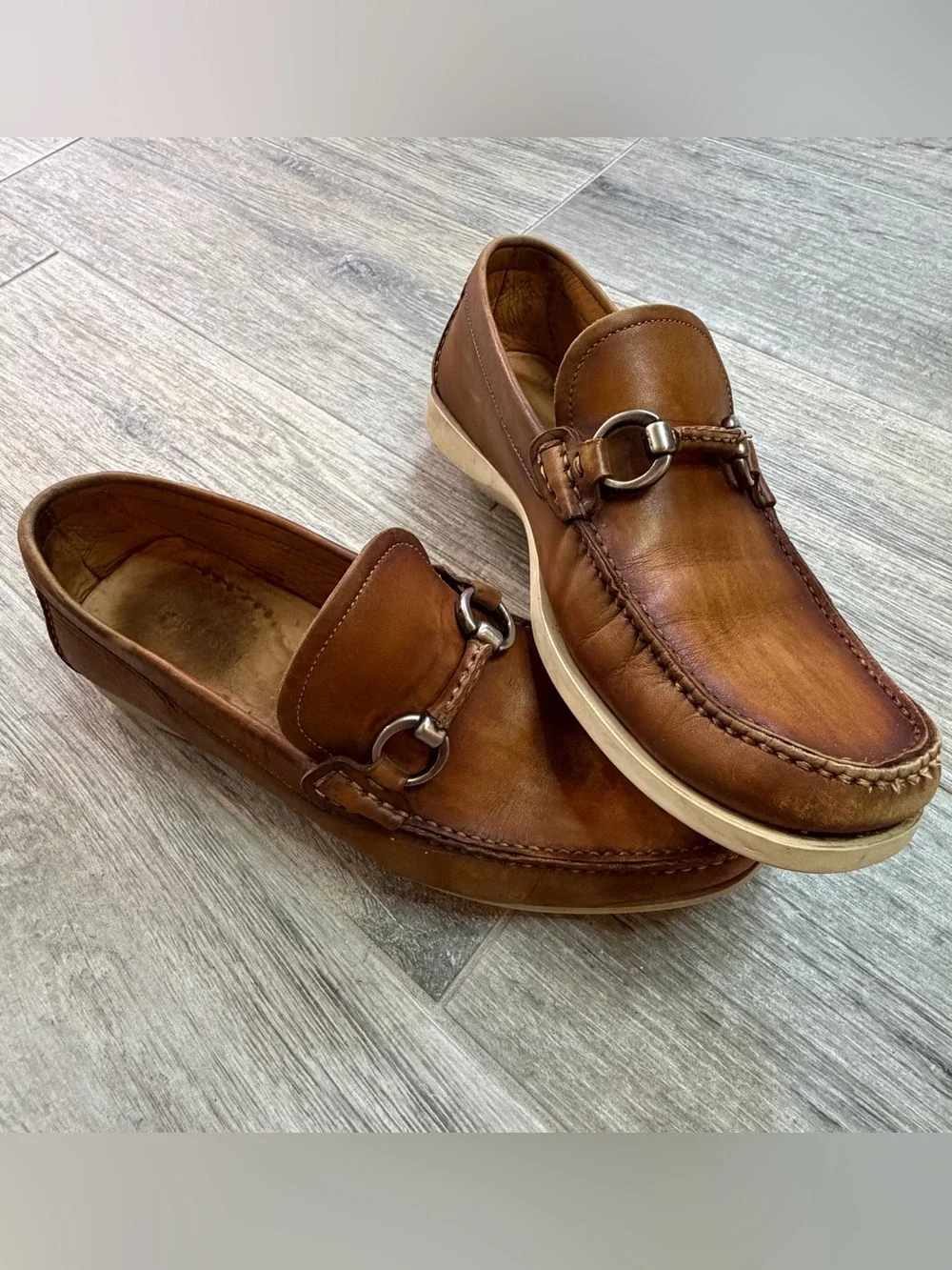 Magnanni Marbella Tabaco Loafers Horsebit Size 8 M US (19475) Spain